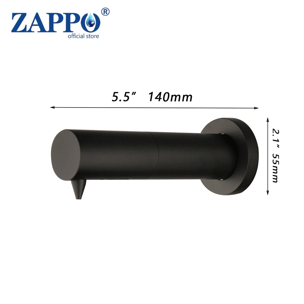 ZAPPO Bộ Xịt Xà Phòng Tự Động 500ML Inox Gắn Tường - Daisan Mart