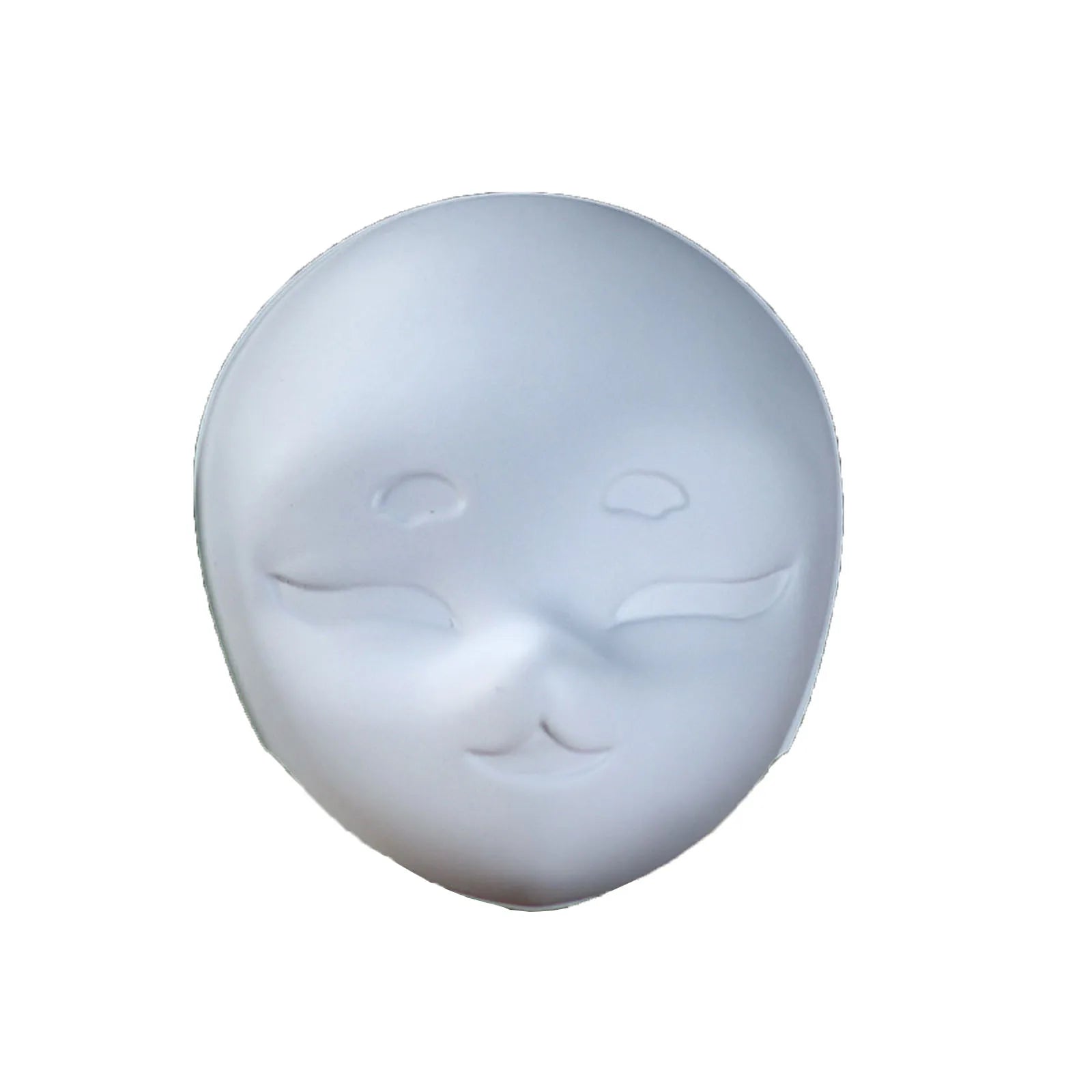 DIY White Mask Painted Halloween Decoration