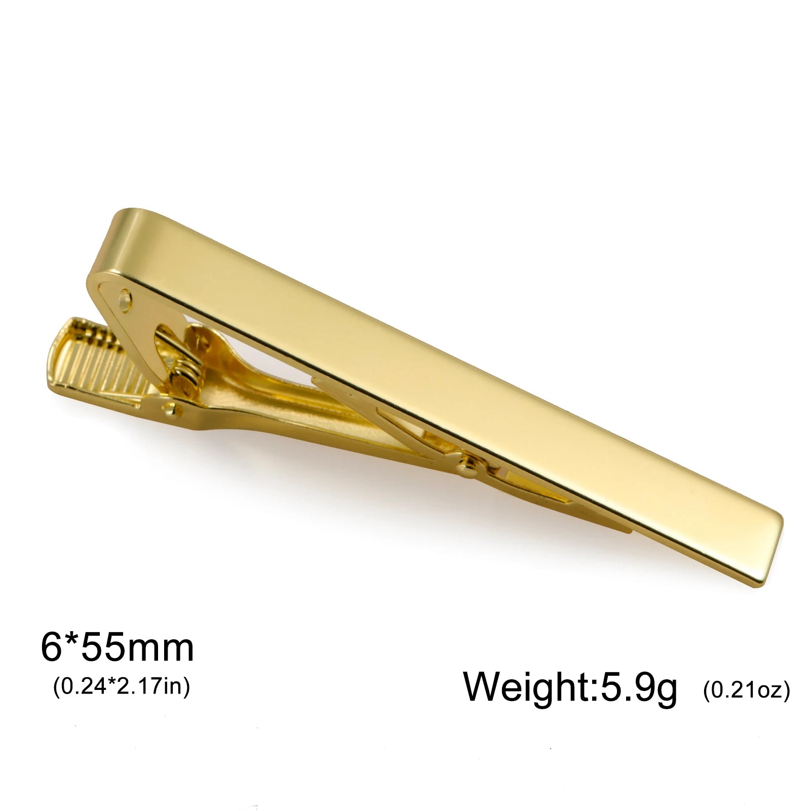 Kẹp Cà Vạt Nam Teamer Mạ Vàng Đen Thanh Lịch