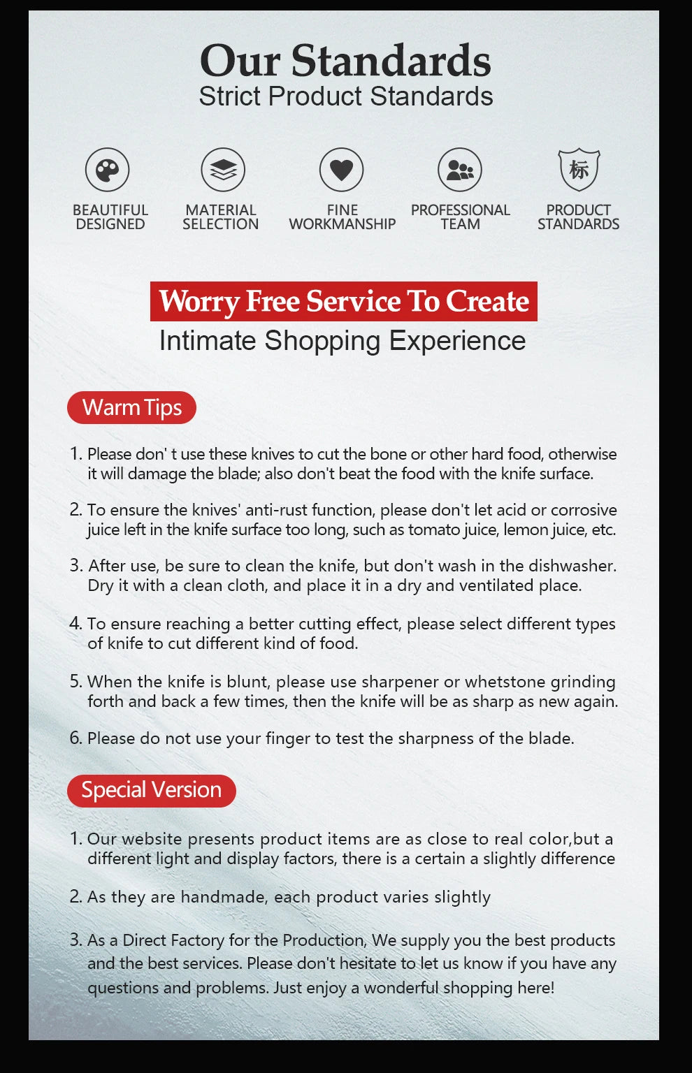 XINZUO kitchen knife set German steel 1.4116 ebony handle