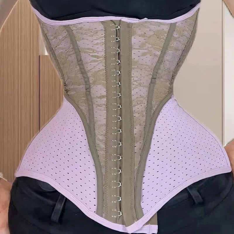 Áo Nịt Bụng Cao Cấp 5XS-4XS 25 Xương Thép Fajas Latex - Daisan Mart