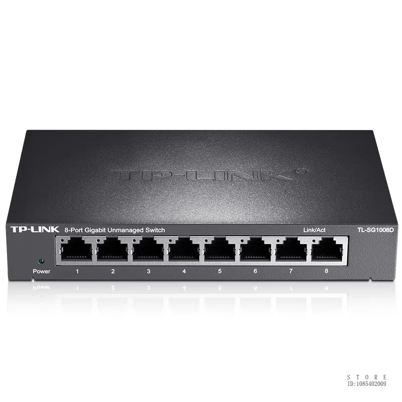 TP-LINK 1000 Mbps 8 Port Gigabit Switch 8 Ports 1000Mbps, Unmanaged Plug and Play TL-SG1008D