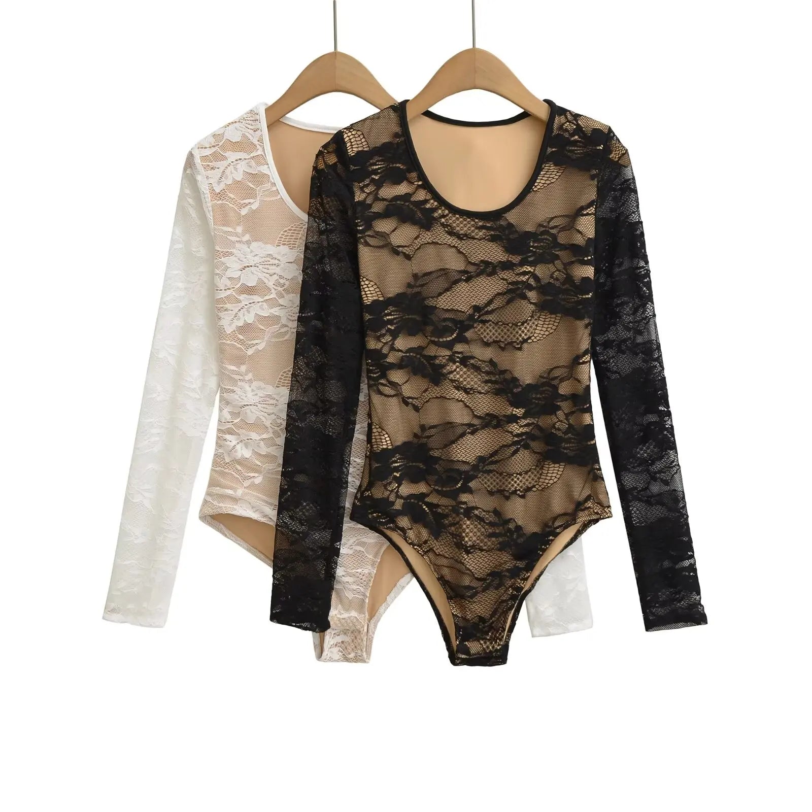 Sexy Lace Bodysuit 2025 - 2 Colors Long Sleeves
