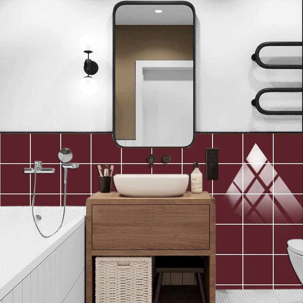 10 pieces of waterproof turquoise wall tiles