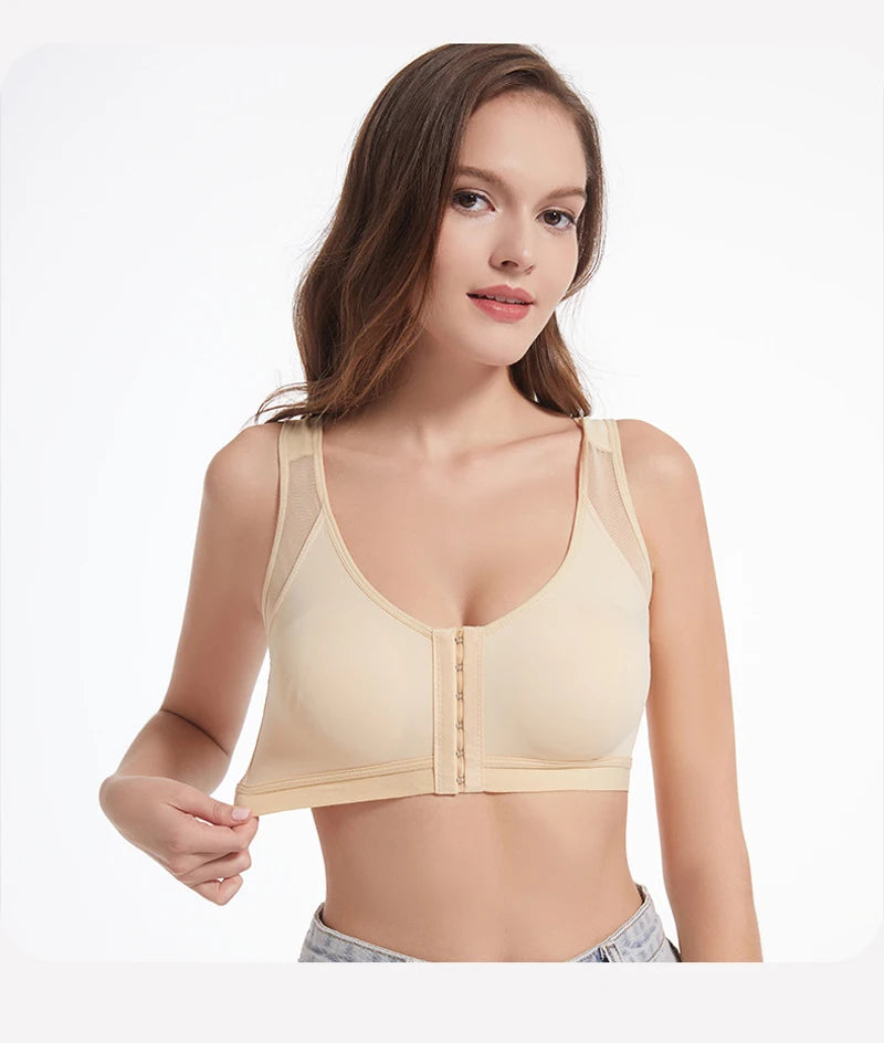 Women's Sexy Bra Without Wire Front Closure Large Size