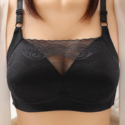 Women's Plus Size Lace Sexy Bra No Underwire Push Up Bra