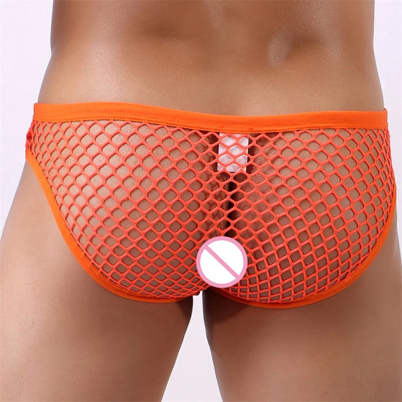Men's Sexy Transparent Breathable Mesh Underwear