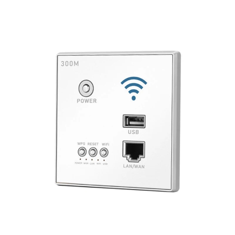 Smart WiFi Wall Socket with Built-in USB 300M
