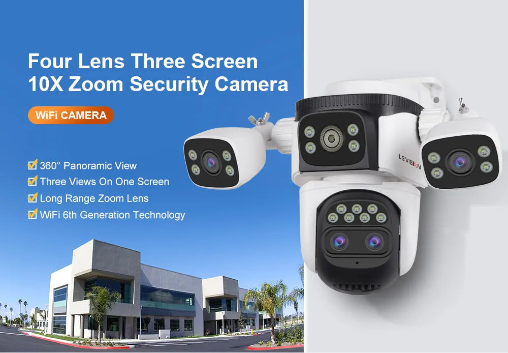 20MP LS Vision WiFi Security Camera - 10X Zoom