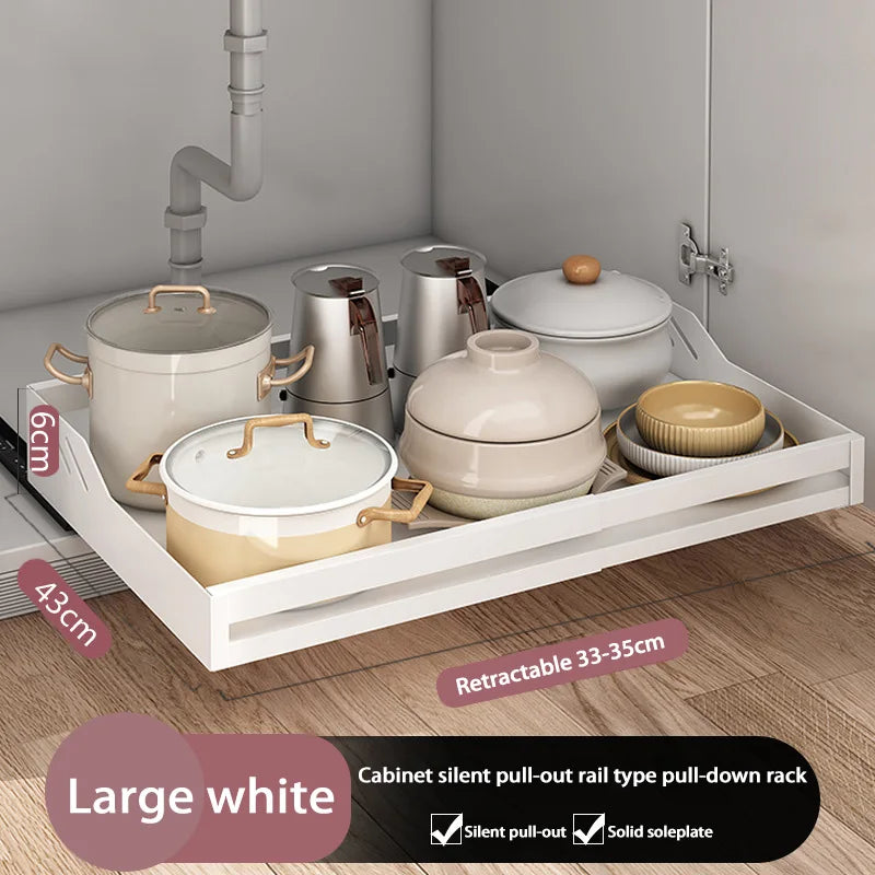 Giá Đỡ Đa Năng Tủ Bếp & Nhà Tắm - Kéo Trượt Tiện Lợi
