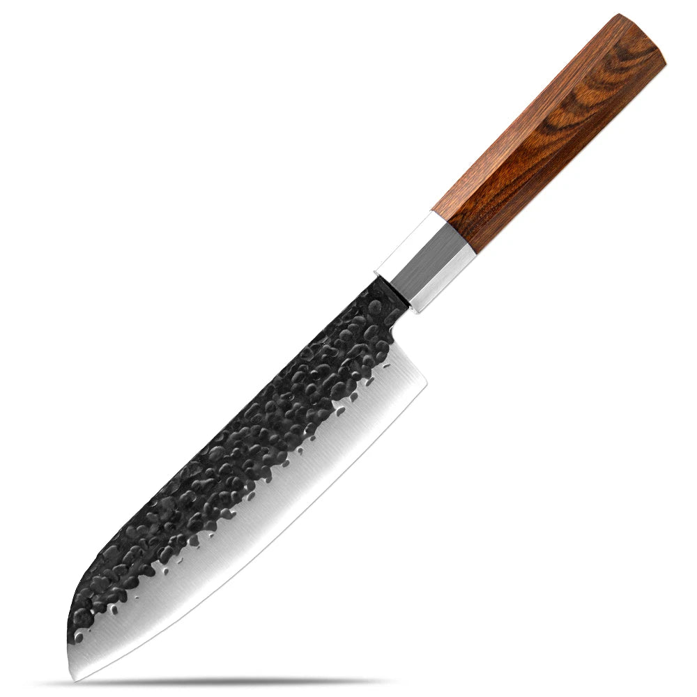 Bộ Dao Nhà Bếp XITUO, Thép Carbon Cao, Tay Cầm Bát Giác