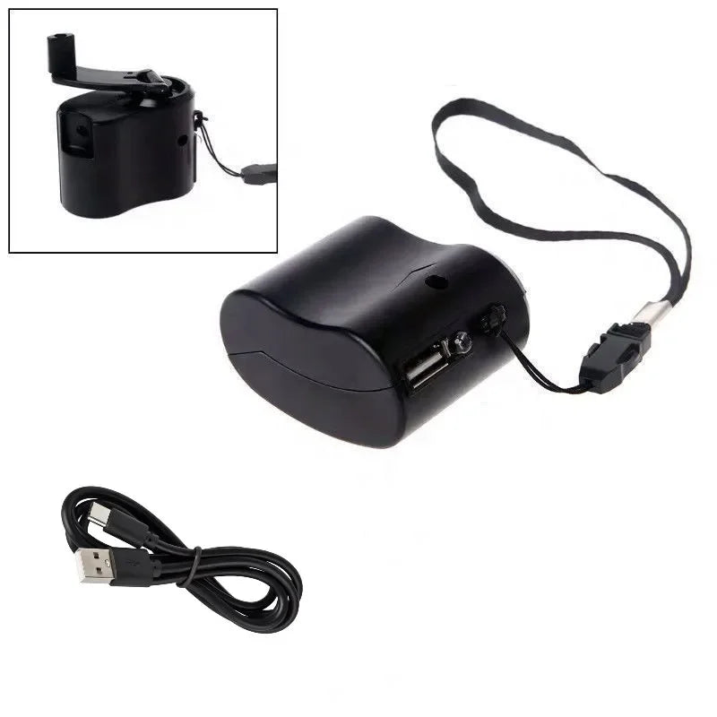USB Hand Crank Charger For Outdoor Phones