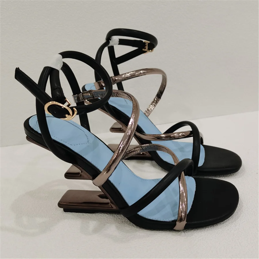 Gladiator Style Summer High Heel Sandals Size 42