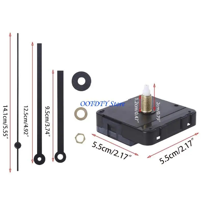 Bộ Máy Đồng Hồ Treo Tường DIY Chạy Pin 367A