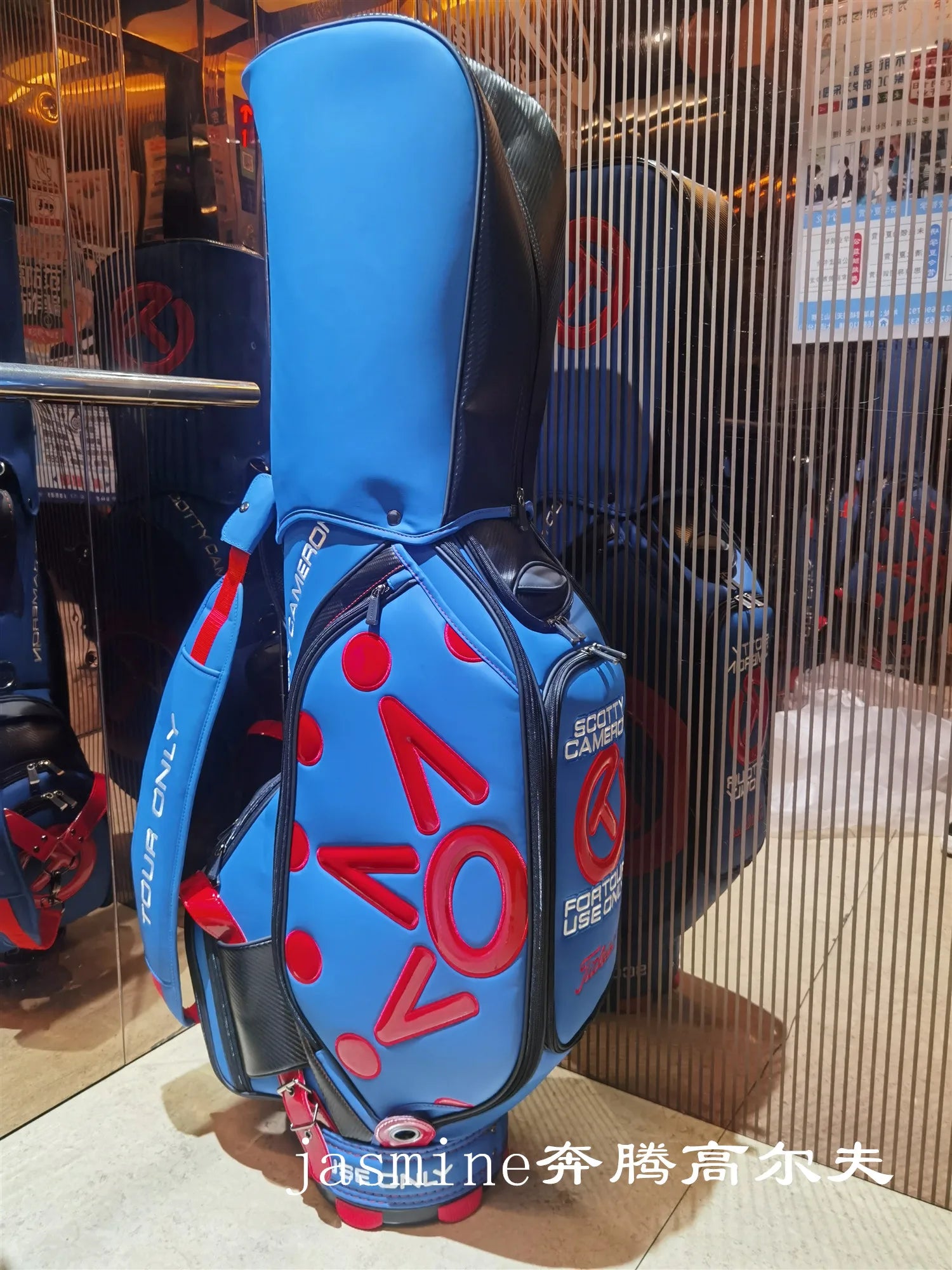 Fashionable unisex waterproof PU standard golf bag