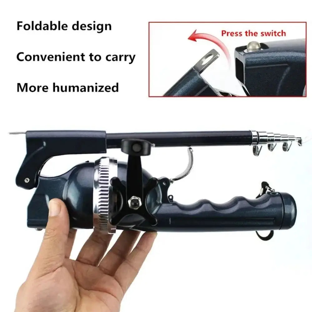 Cần Câu Gập Siêu Cứng 131cm Kèm Dây & Máy Câu