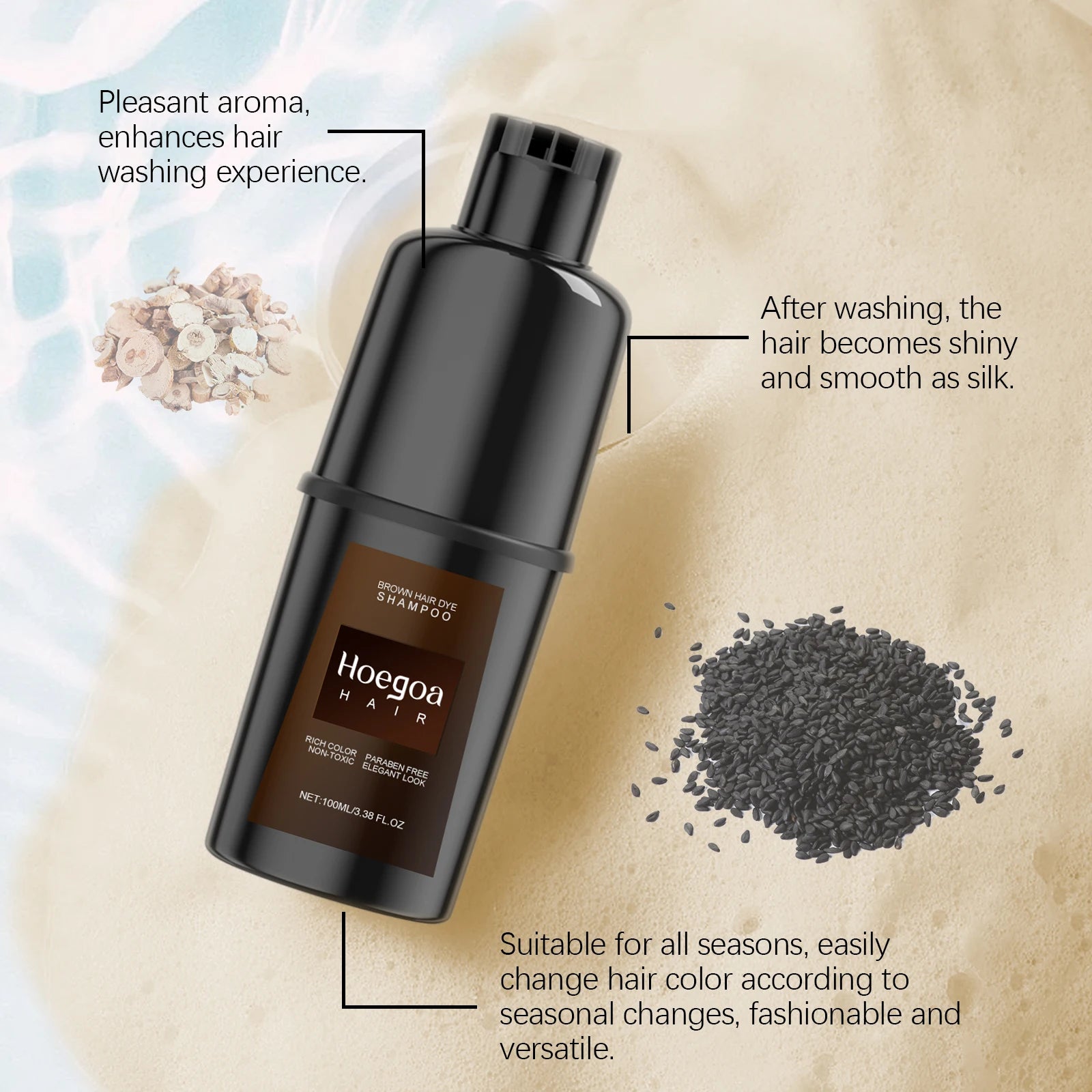 Mild, Easy-to-Use &amp; Long-Lasting Hair Dye Shampoo