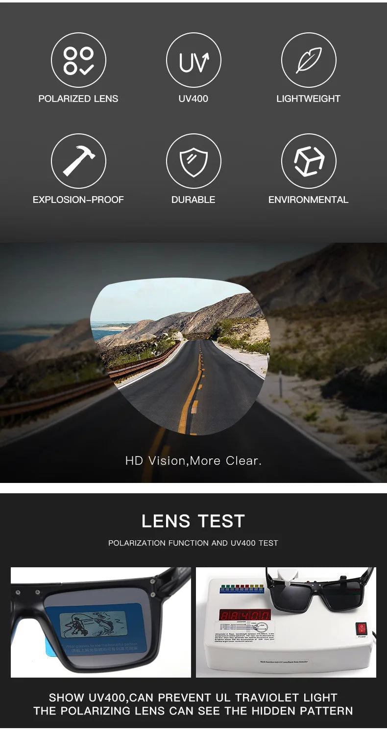Kính mát thể thao phân cực chống chói HW03 cao cấp