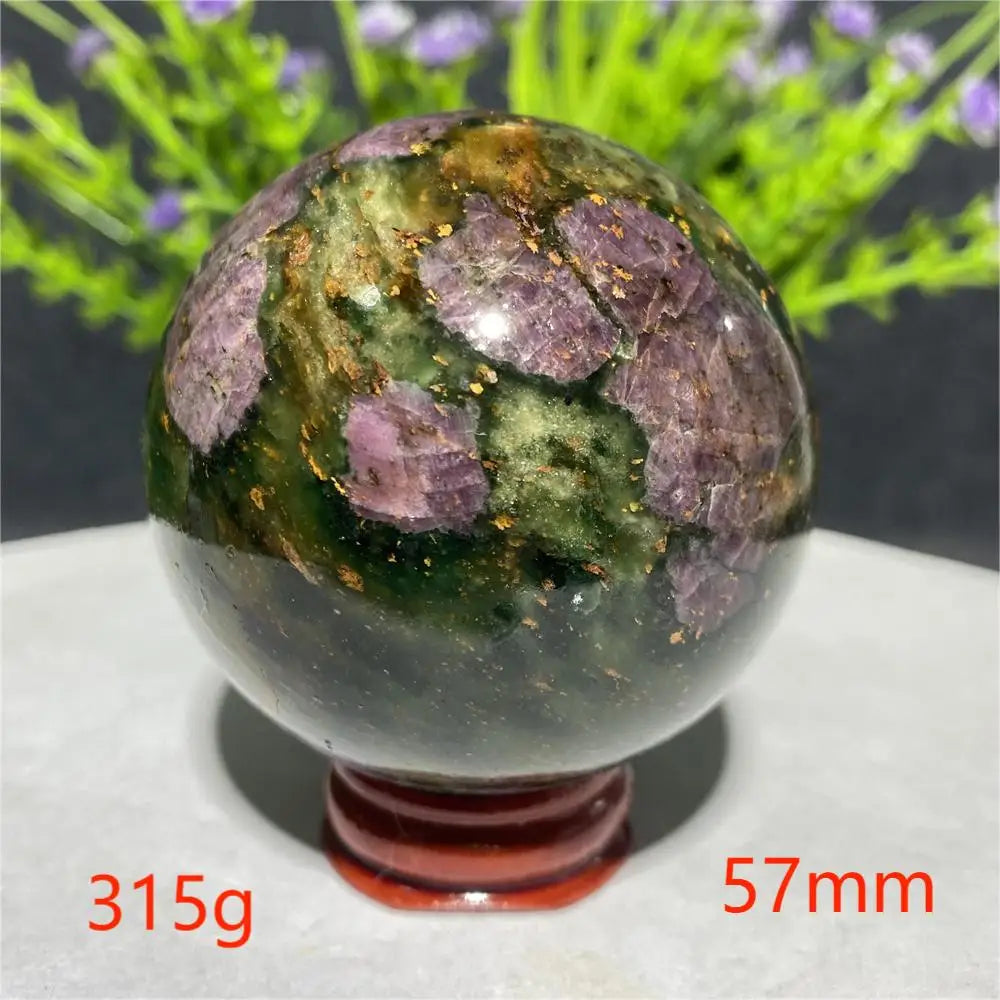 Natural Emerald &amp; Ruby Energy Ball