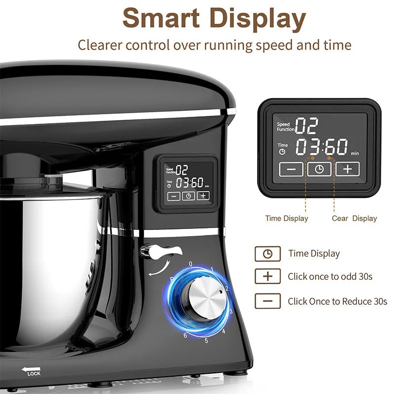 Máy Nhào Bột Đa Năng Tự Động 220V Công Suất Lớn