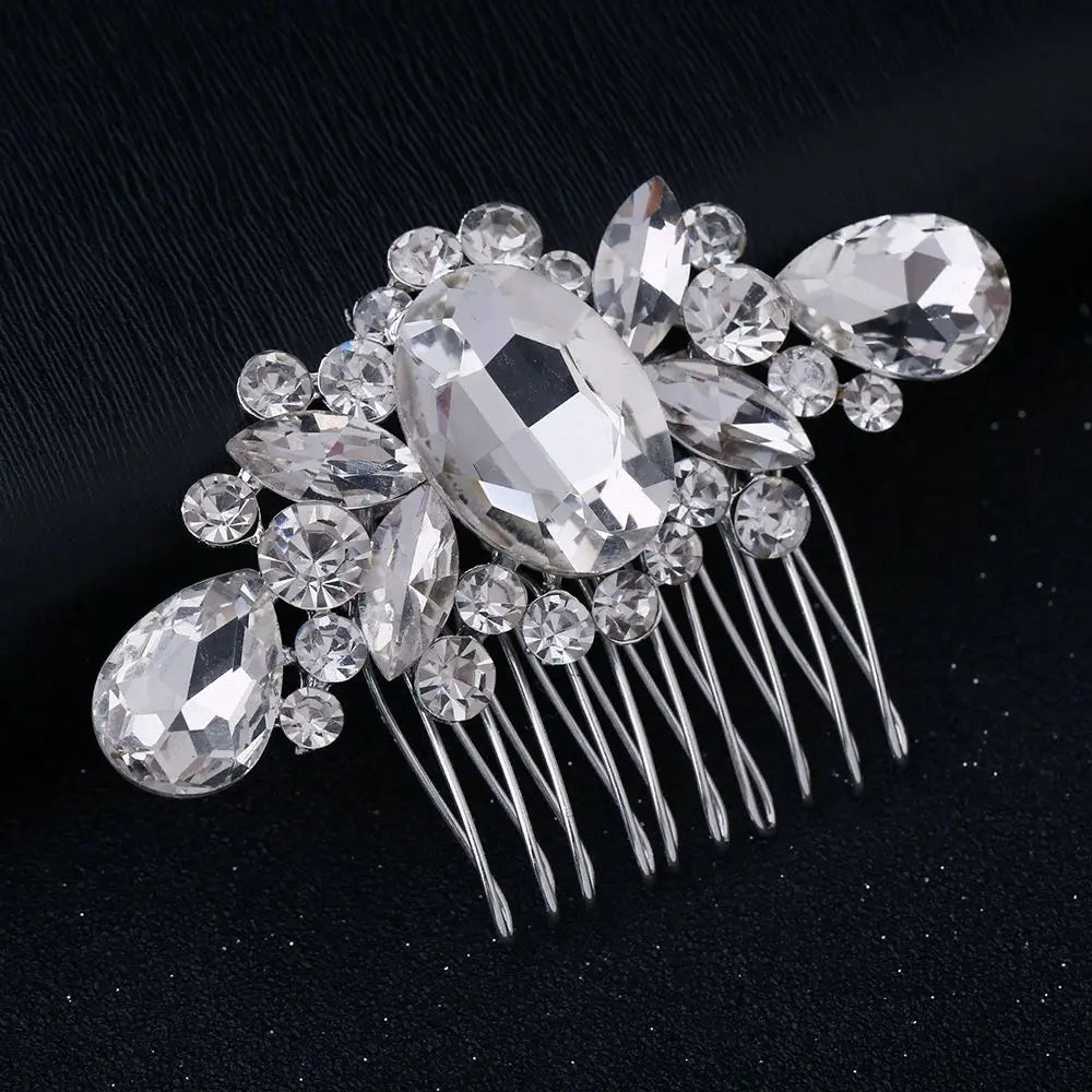 Elegant Pearl Bridal Hair Comb with Hair Clip