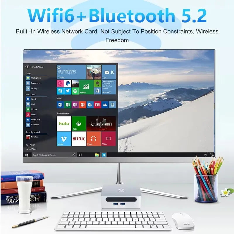 Mini PC GenMachine 5300U DDR4 32GB Wifi6 HDMI Gamer