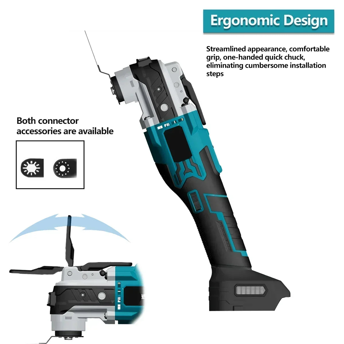 Brushless Electric Oscillating Multifunction Tool Wireless Woodworking Cutting Variable Speed ​​Trimmer Saw For Makita 18v Battery