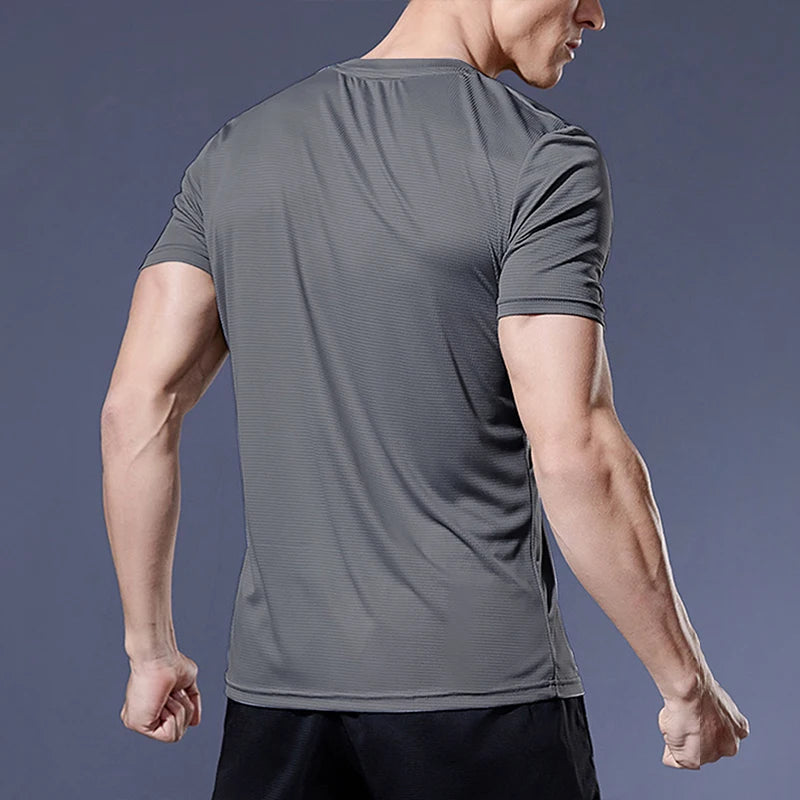 Men's Summer Quick Dry Bodybuilding Sports Shirt
