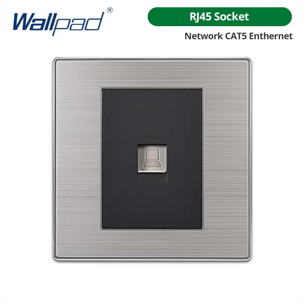 Công tắc đèn âm tường 2 chiều, thép không gỉ, LED.