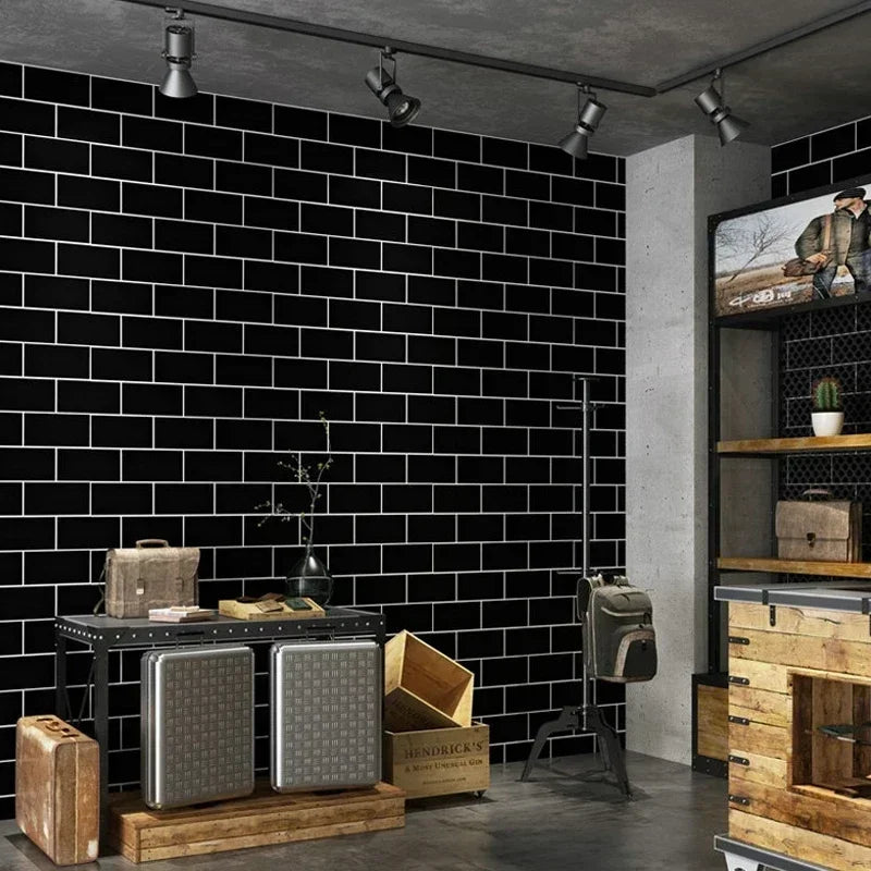 3D Waterproof Kitchen Faux Brick Wallpaper