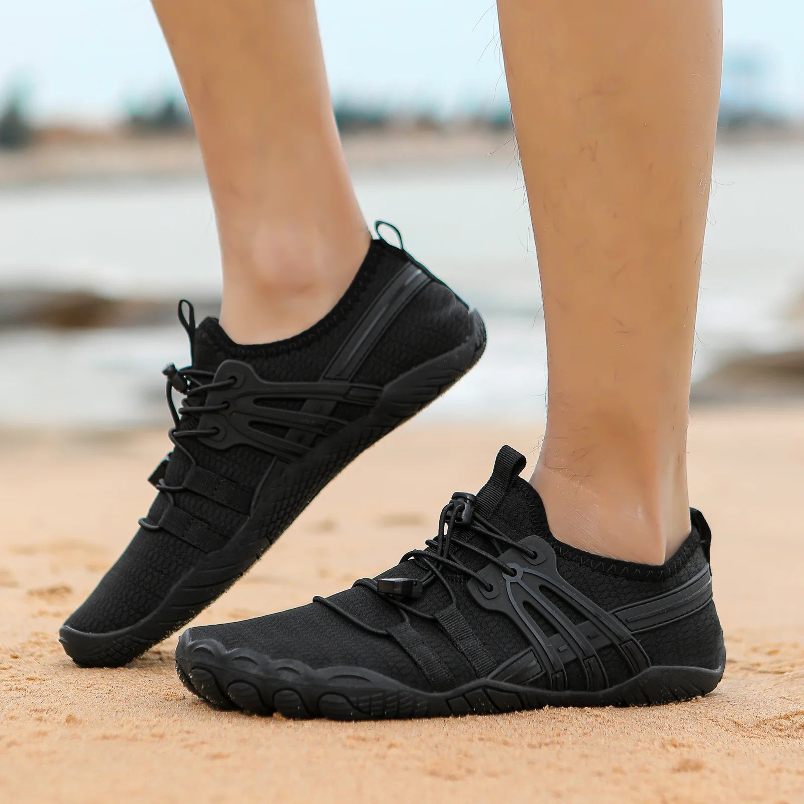 Giày Bơi Lội Trẻ Em Nữ 5 Ngón Lưới Thoáng Sắc Màu