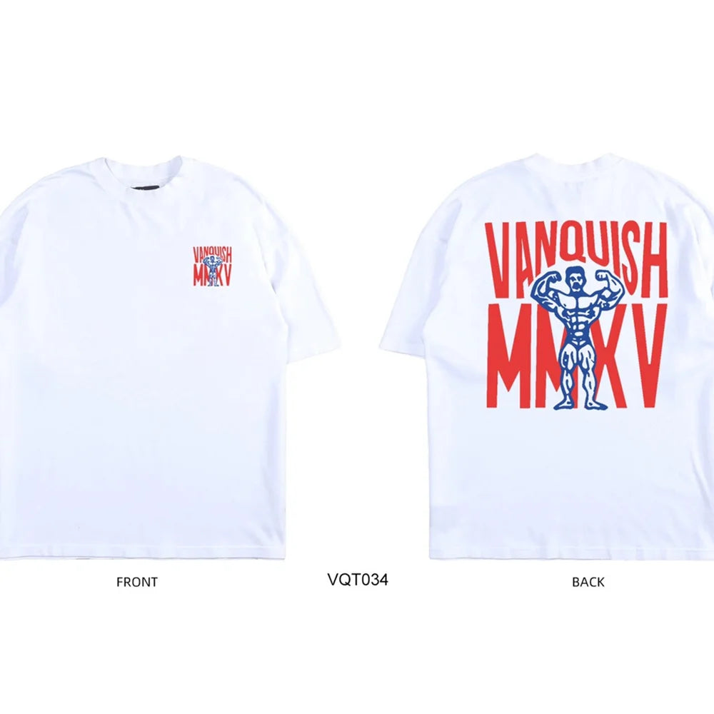 Áo Thun Nam Gym Street Thoáng Mát Hè Dáng Rộng Cotton