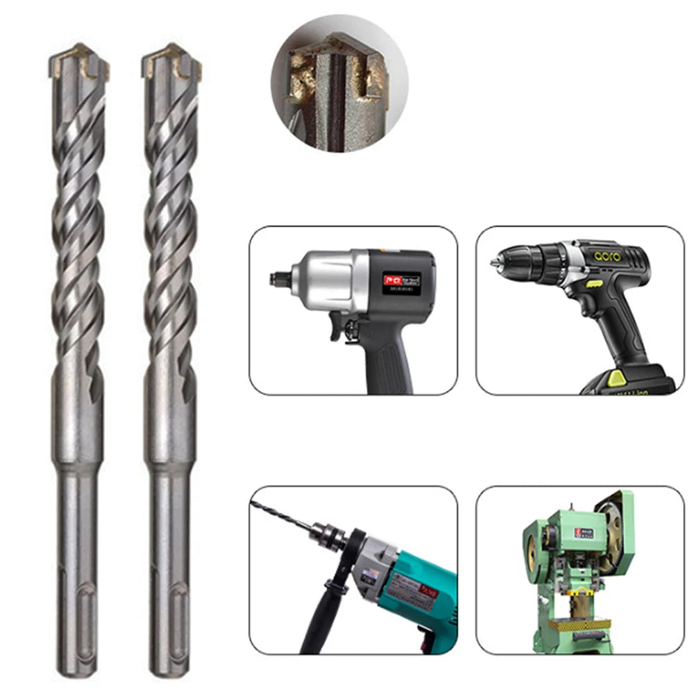 4/5/6/7/8/9pcs Cross Tip 160mm SDS Plus Drill Bit Set Electric Hammer Masonry Drill Bits for Masonry Concrete Rock Stone bits