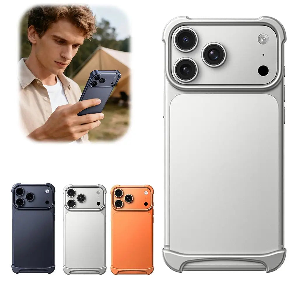 Aluminium Frame Metal Protective Case for iphone 17 Pro 17 Pro Max Strong Anti-Fall Heat Dissipation Metal Frame Casing - Daisan Mart