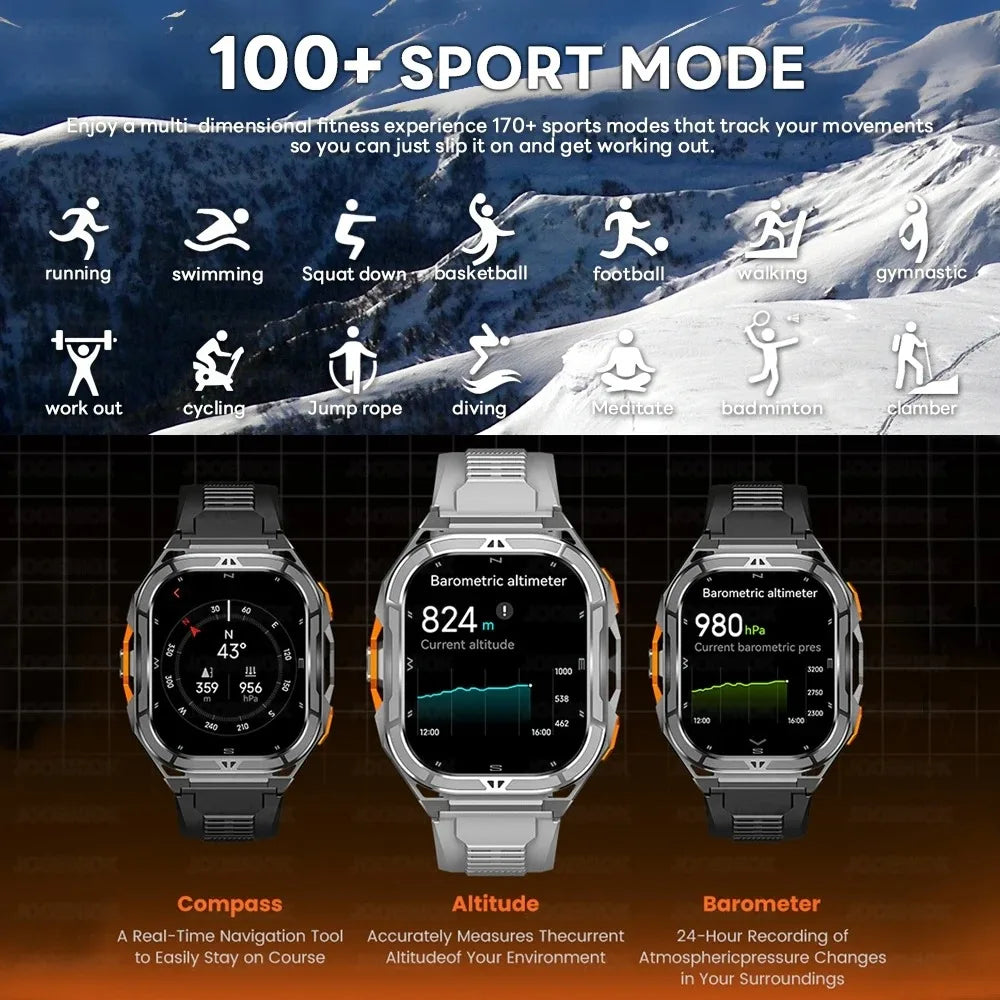 2025 Smart Watch GPS AMOLED 5ATM Bluetooth Calling