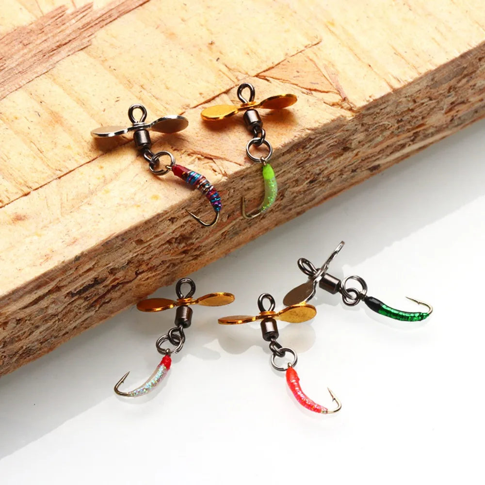 Mồi Câu Ruồi 5 Món - Sắc Màu Nhân Tạo Bionic Fly