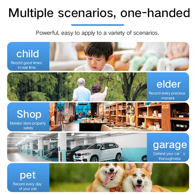 Mini WiFi Camera 4K XFDZ Night Vision, Alarm