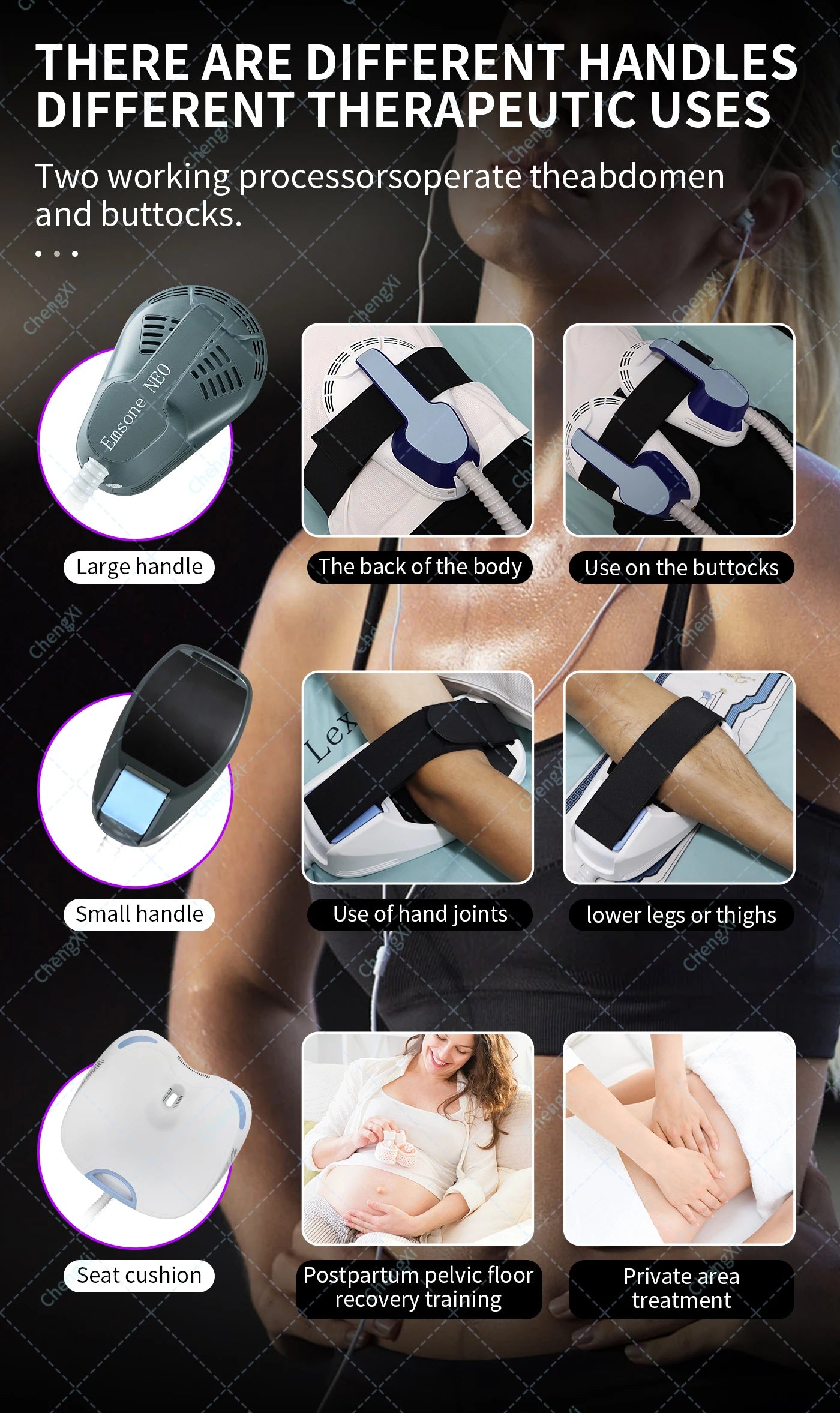 2025 Newest 4 Handles Emsone NEO 6500W Body Shaping build muscle fat removal Fitness Beauty and Health Massage Machine