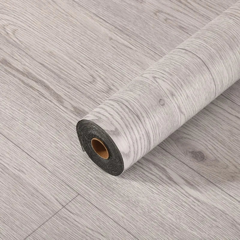 PVC Self Adhesive Wall Stickers Floor Stickers Wood Grain Rolls Thickened Type Suitable for Various Indoor Floor Wall Stickers