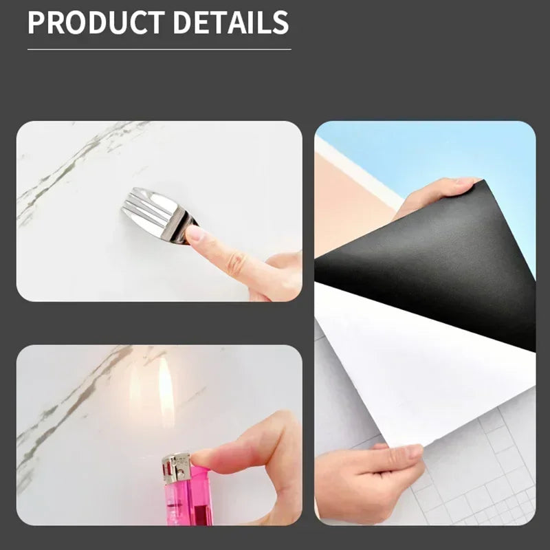 Waterproof Faux Stone Brick Decal Kitchen Wall Stickers 10PCS