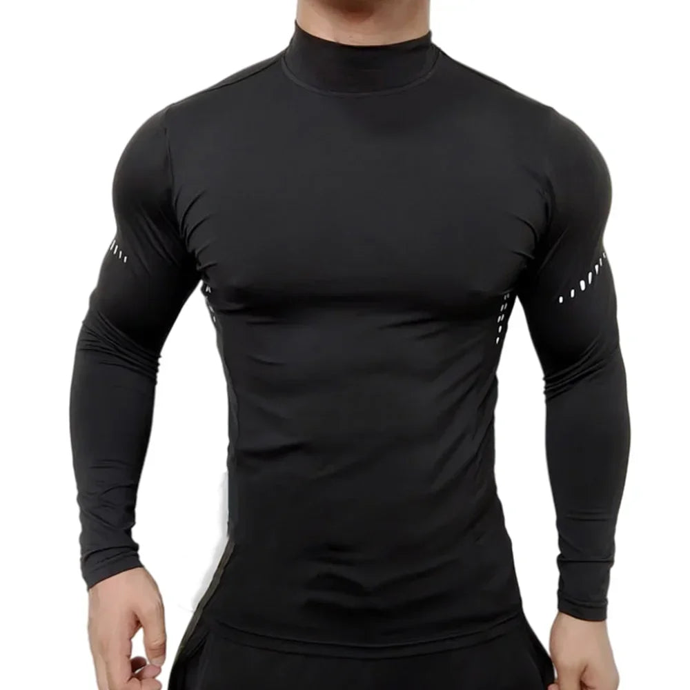 Men's Gym Long Sleeve T-Shirt, Stretchy, Quick Dry, Cool