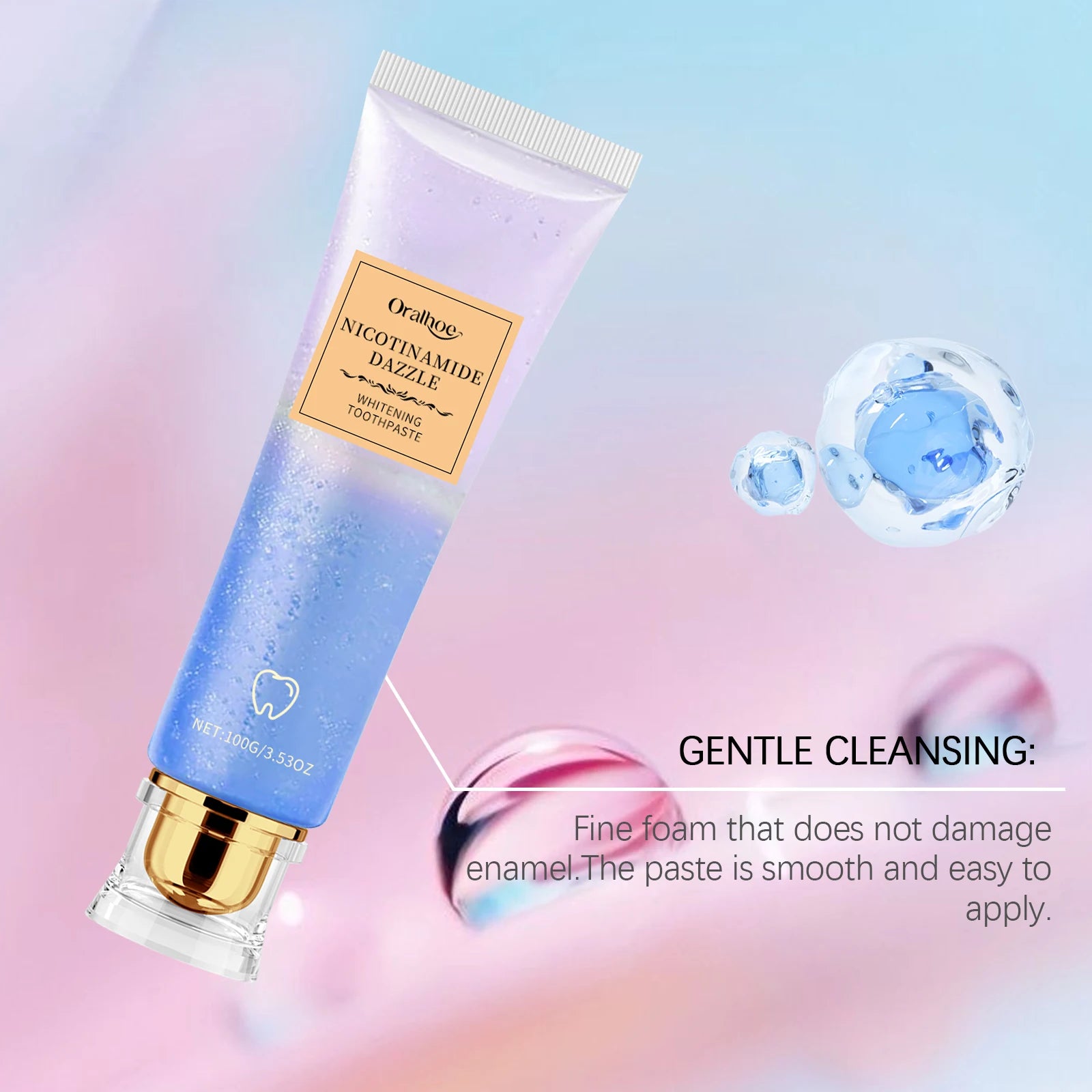 Niacinamide Corrector Toothpaste Whitening Teeth Stain Plaque Remover Protect Enamel Reduce Yellowing Tooth Refreshing Oral Care - Daisan Mart