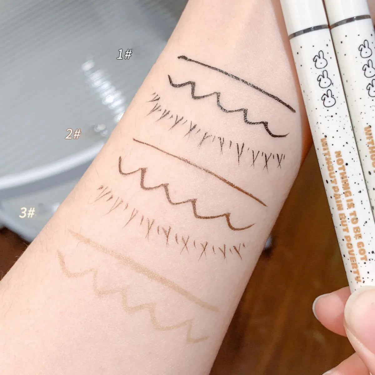 Super Thin 0.05mm Eyeliner, Long Lasting, Smudge-Proof, 4 Colors