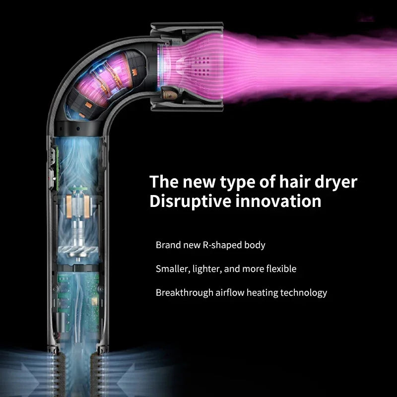 Máy Sấy Tóc 1400W Nhẹ Êm Kèm Nhiều Đầu Phun