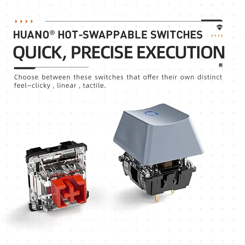 Machenike K500A 75% TKL 6-color mechanical keyboard for gamers