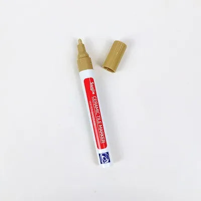Ceramic Tile Pen Wall Grout Restorer Pen Repair Marker Grout Filler Pen for Restoring Tile Wall Floor Bathrooms Kitchen White