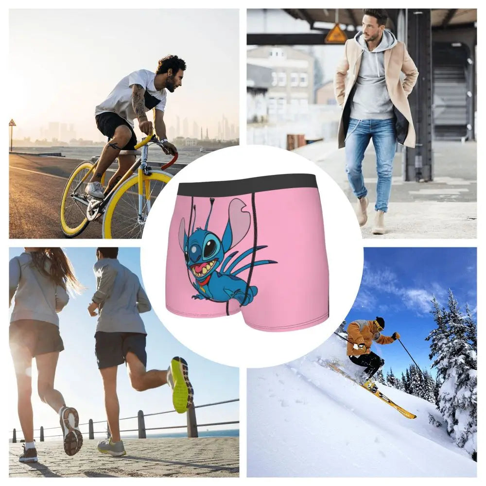 Quần Sịp Nam Lilo Stitch Thoải Mái Phong Cách Anime