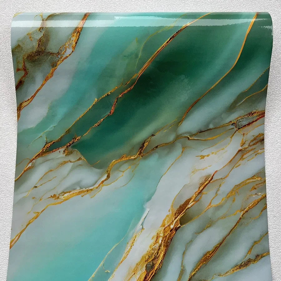 PVC Self-Adhesive Stone Pattern Wallpaper for Kitchen Decoration