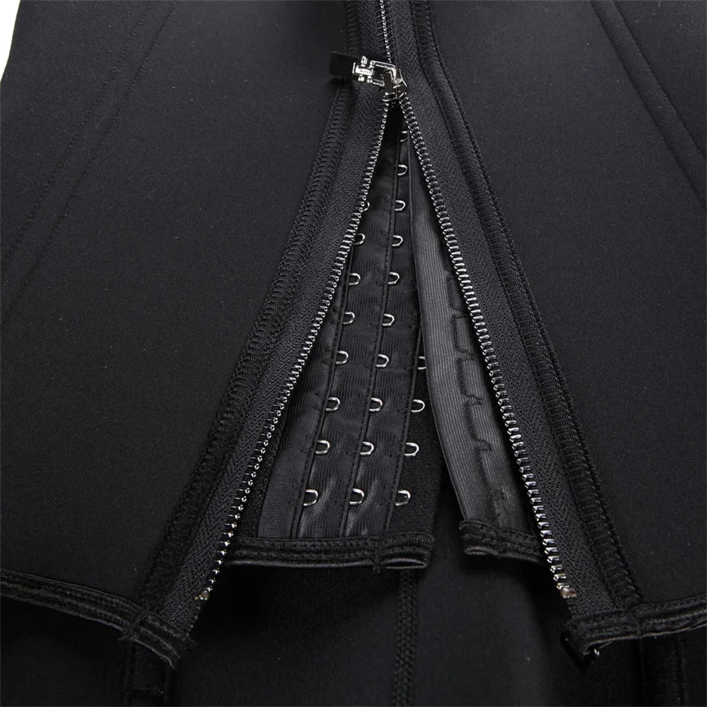 Waist Trainer Tank Top For Women Zipper Body Shaper Tummy Control Sleeveless Top, Women's Activewear Body Shaping Underwear - Daisan Mart