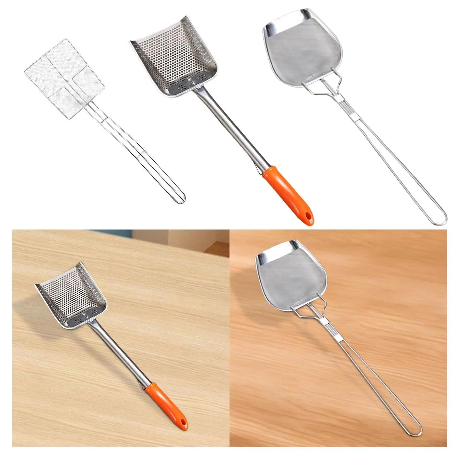 Oil Skimmer for Deep Fryer French Fries Oil Separator with Stainless Handle